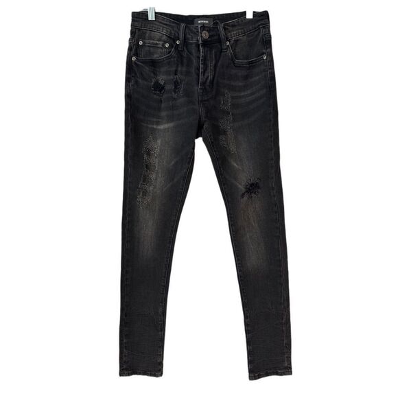 ✨Nwt✨ BLUECARATS denim *distressed noir - SIZE 31 - Picture 1 of 14